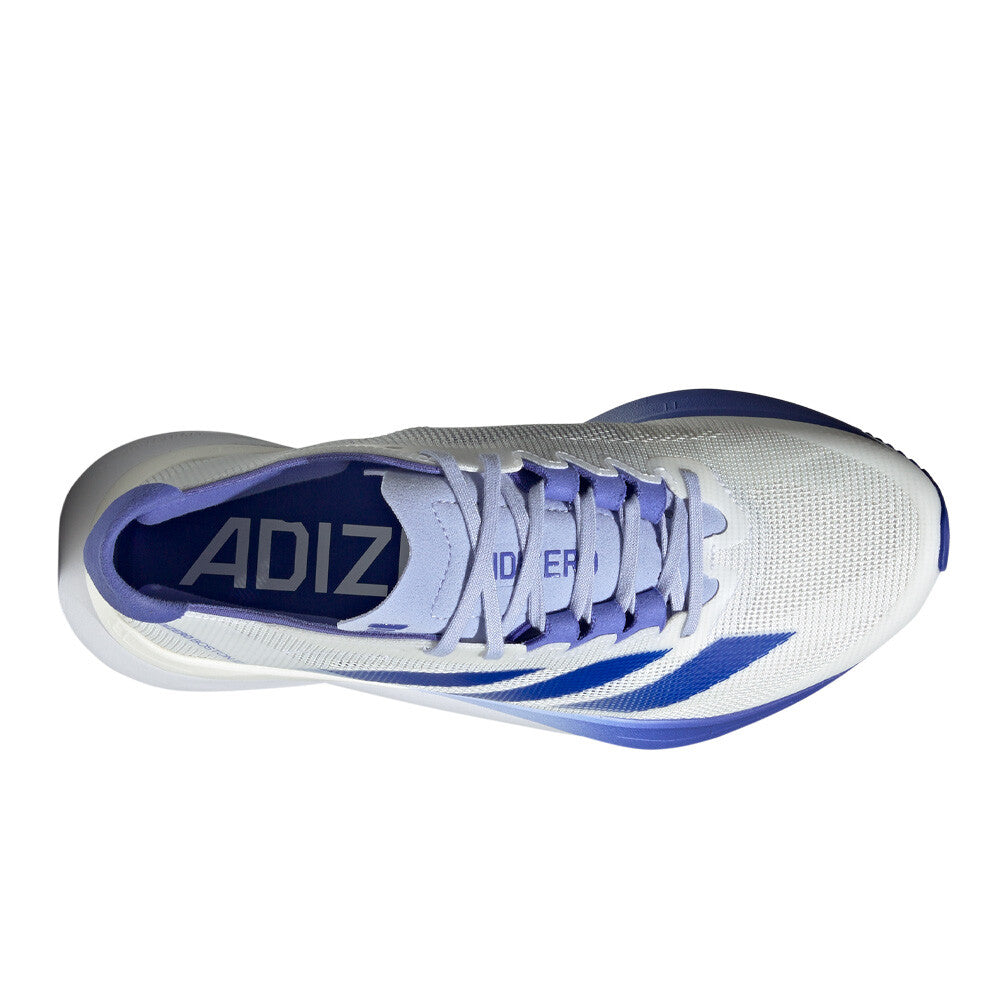 Adidas - Adizero Boston 12 - White / Lucid Blue / Cobalt Blue - Chaussures running femmes