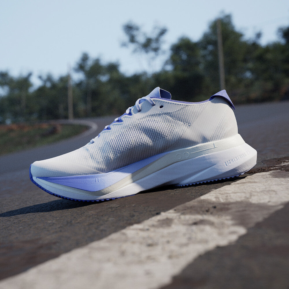 Adidas - Adizero Boston 12 - White / Lucid Blue / Cobalt Blue - Chaussures running femmes