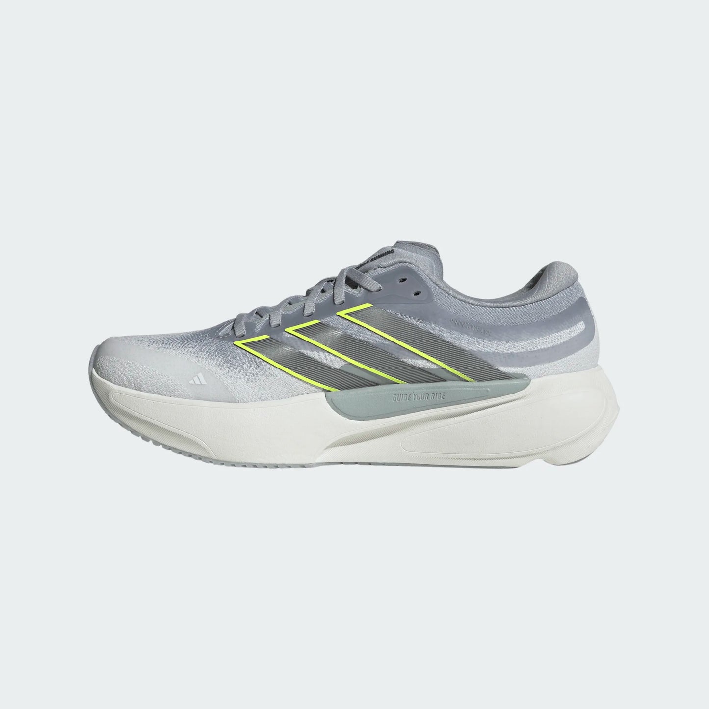Adidas - Supernova Solution 3 - white / iron metal / yellow - Chaussures running hommes