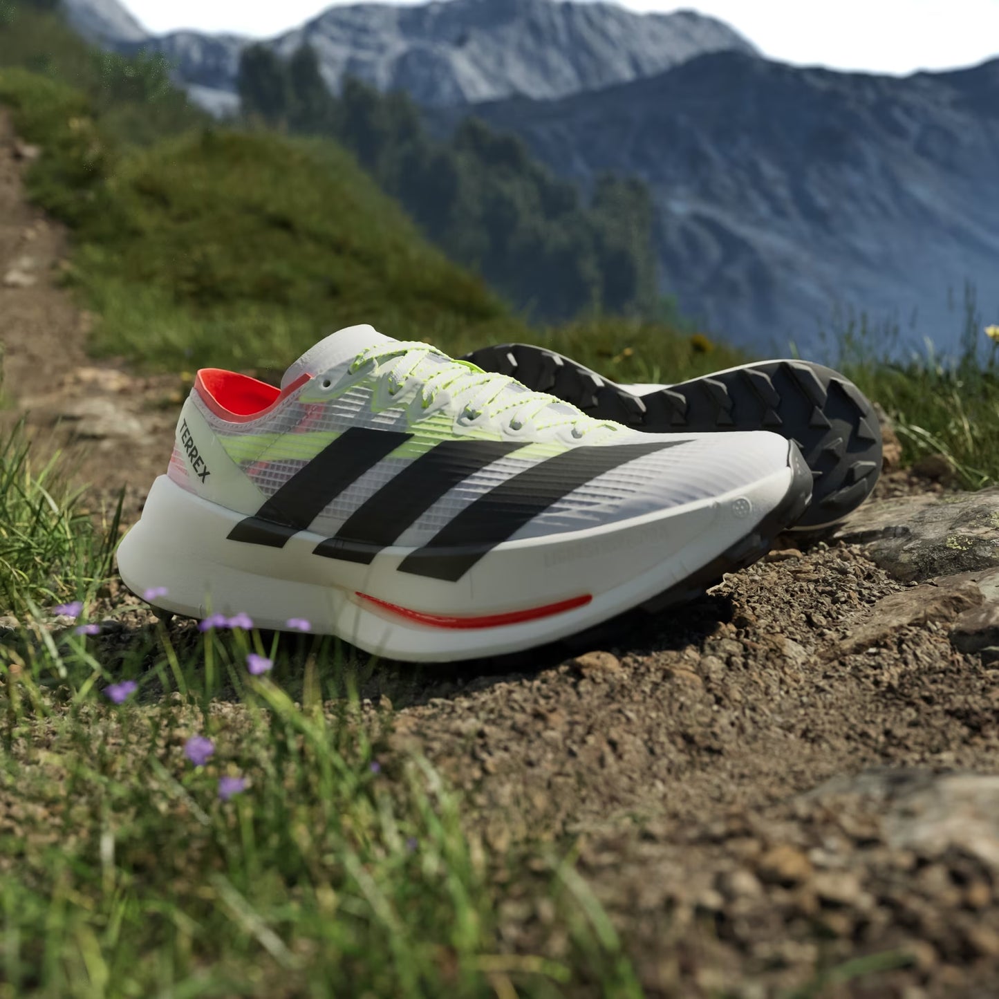 Adidas - Terrex Agravic Speed Ultra 2 - Cloud White / Core Black / Semi Impact Orange - Chaussures trail running hommes