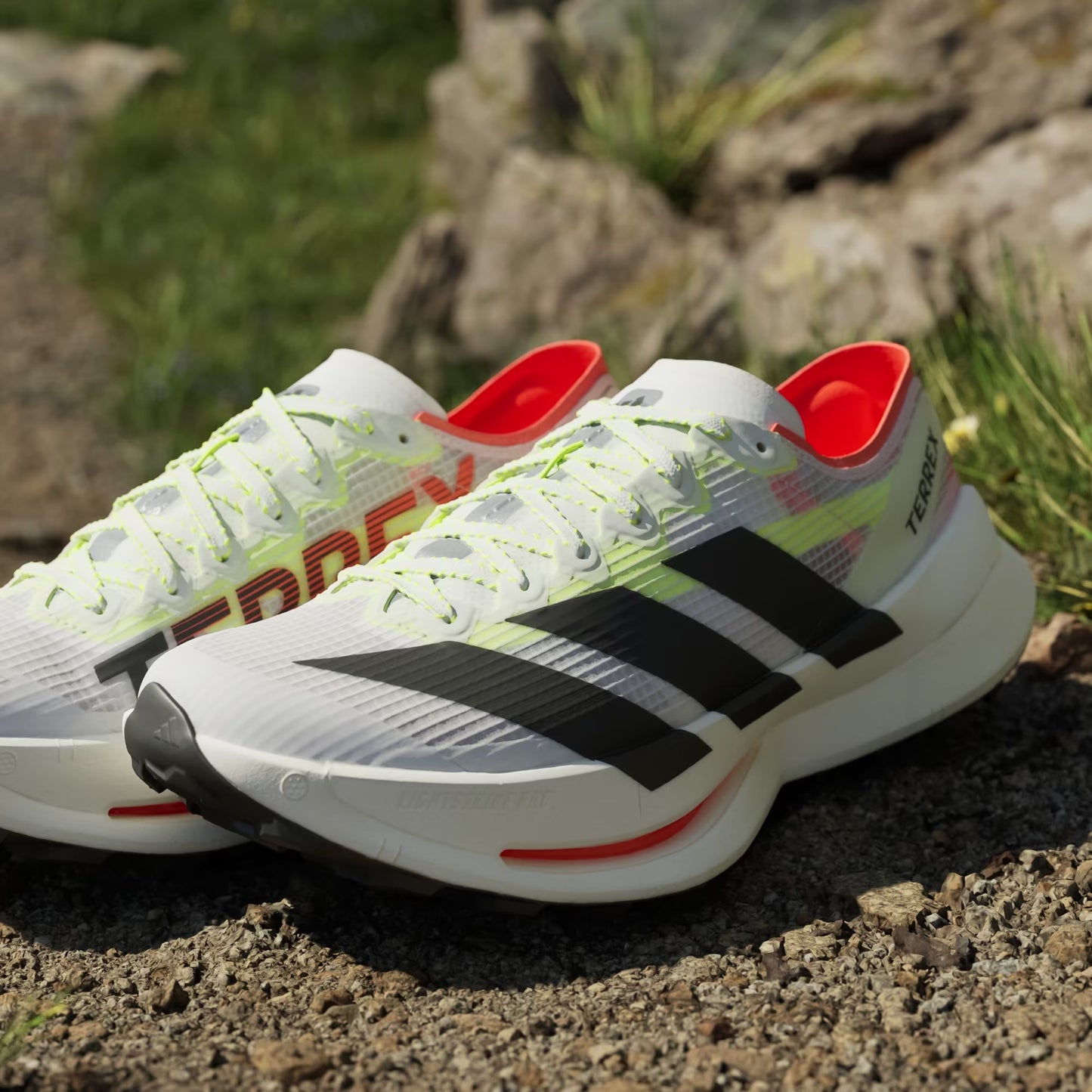 Adidas - Terrex Agravic Speed Ultra 2 - Cloud White / Core Black / Semi Impact Orange - Chaussures trail running hommes