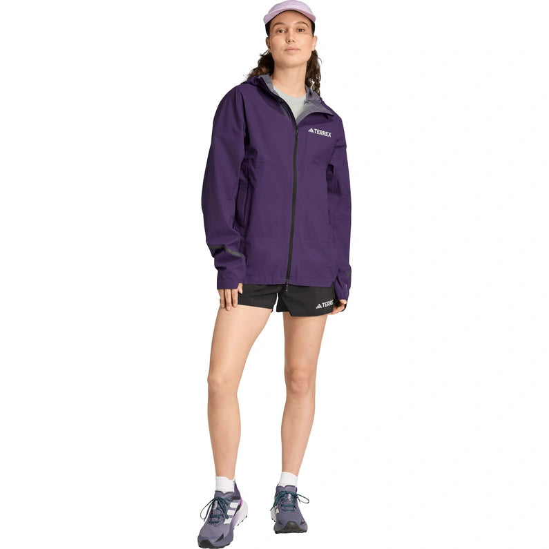 Adidas - Veste 2.5 couches Terrex Xperior Light RAIN.RDY - aurora plum - Veste running femmes