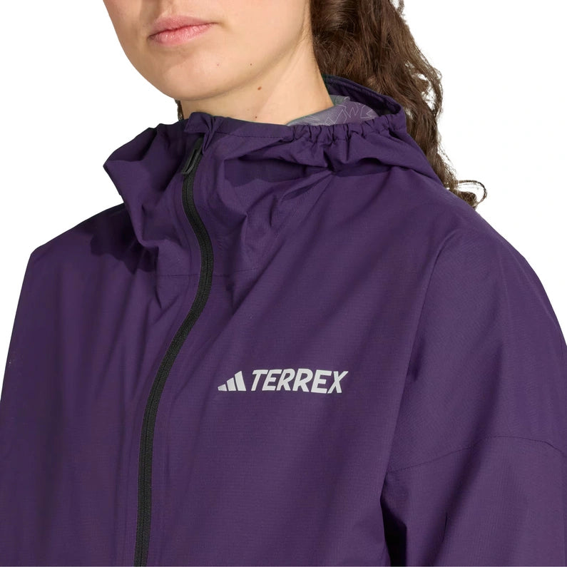 Adidas - Veste 2.5 couches Terrex Xperior Light RAIN.RDY - aurora plum - Veste running femmes
