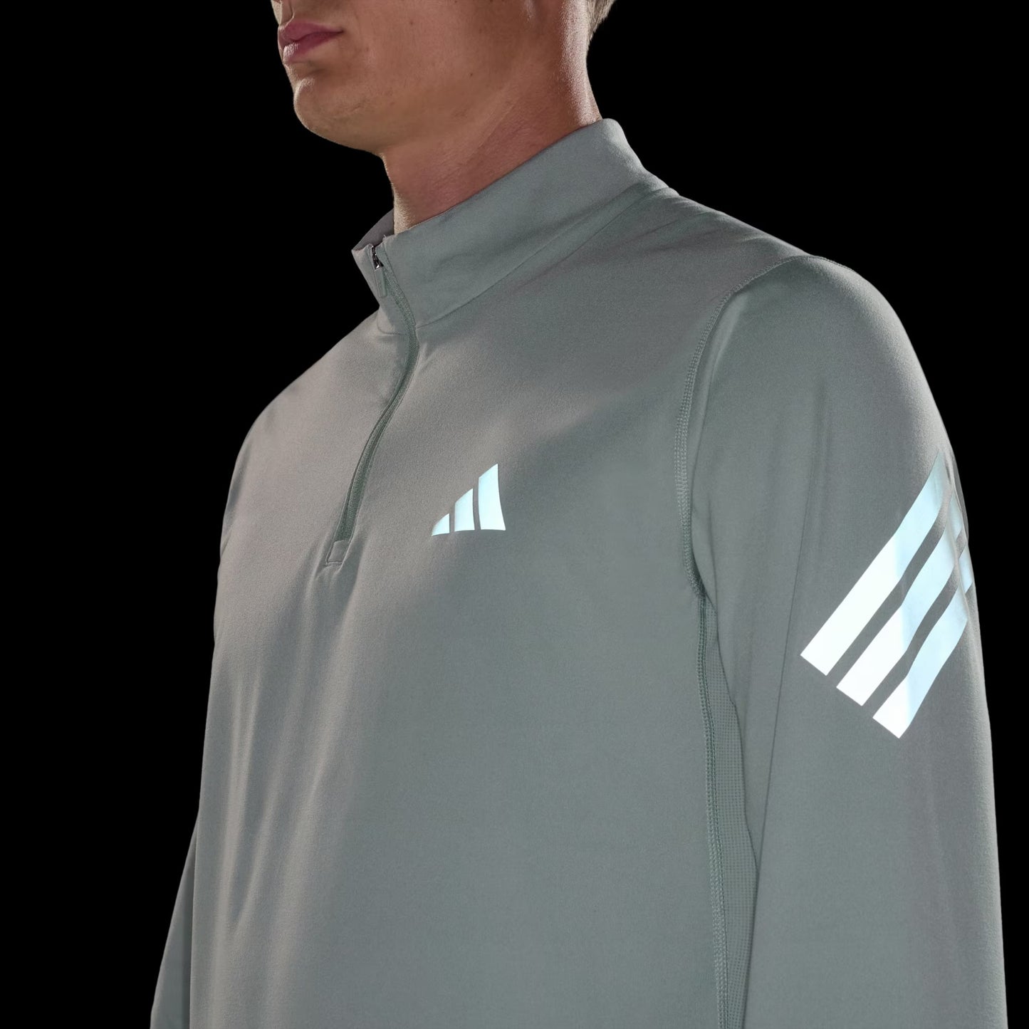 Adidas - ADI365 Iconic 1/2 Zip - Wonder Sage - Haut de running hommes