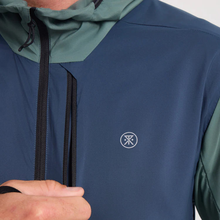 Roark Run Amok - Secondwind 3.0 Jacket Packable - slate green - veste running hommes