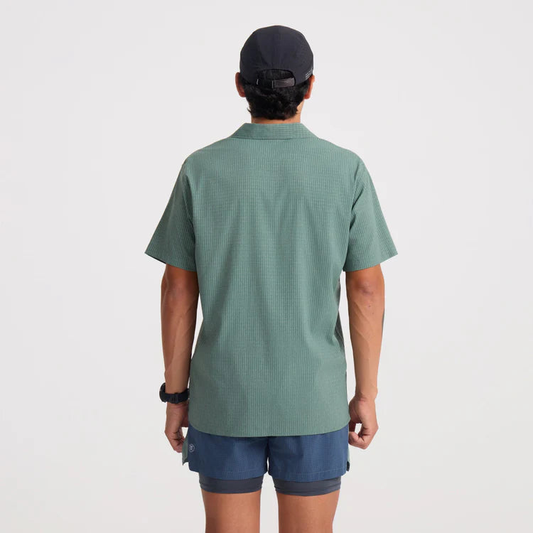 Roark Run Amok - Bless Up Breathable Stretch Shirt - slate green - chemise running hommes