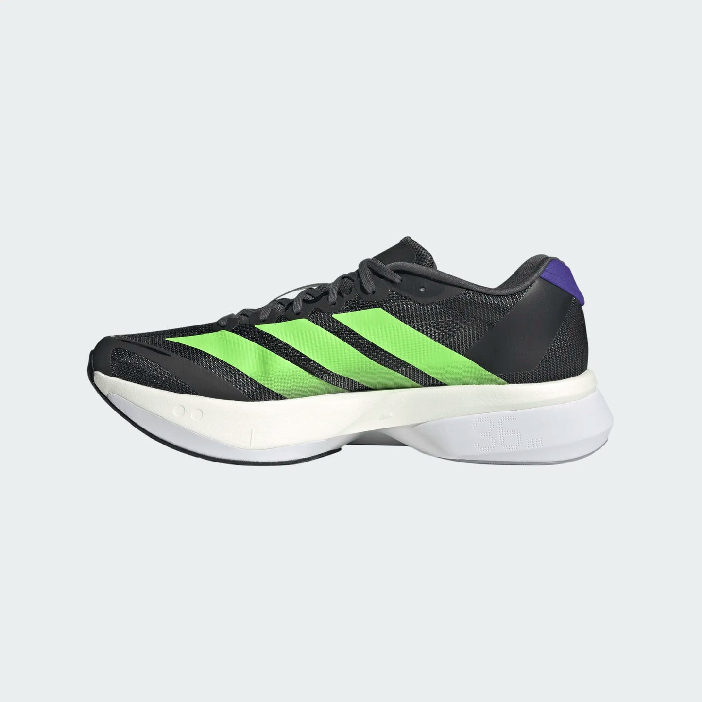 Adidas - Adizero Boston 13 - Core Black / Lime Burst / Energy Ink - Chaussures running hommes