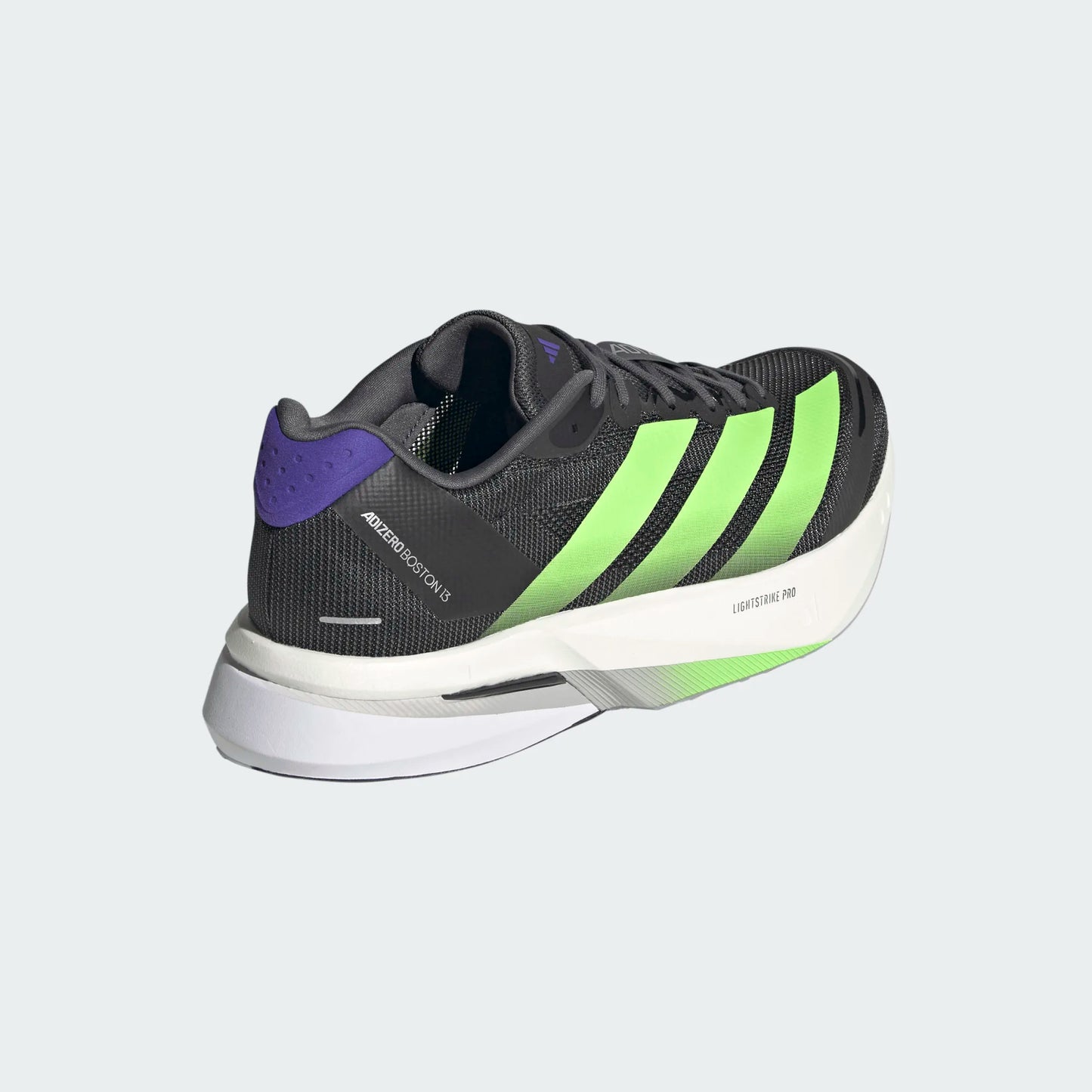 Adidas - Adizero Boston 13 - Core Black / Lime Burst / Energy Ink - Chaussures running hommes