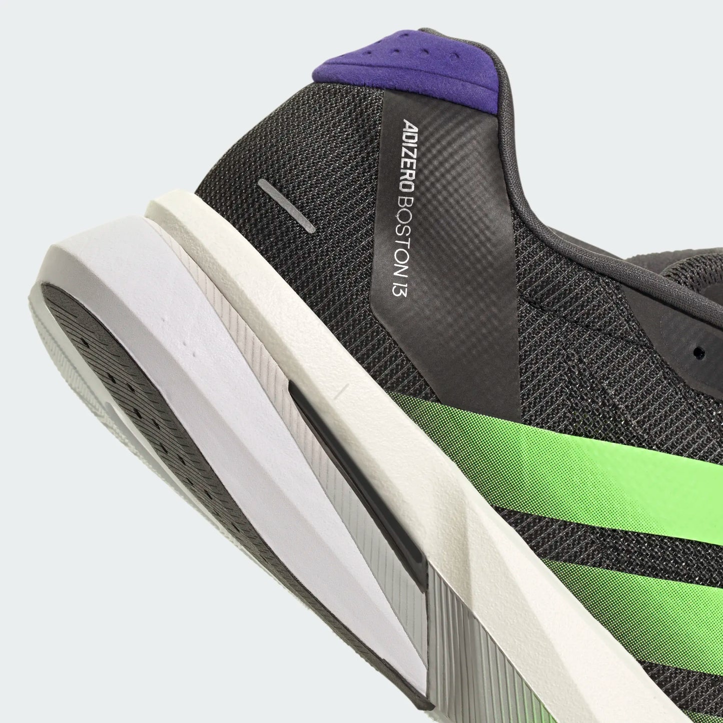 Adidas - Adizero Boston 13 - Core Black / Lime Burst / Energy Ink - Chaussures running hommes