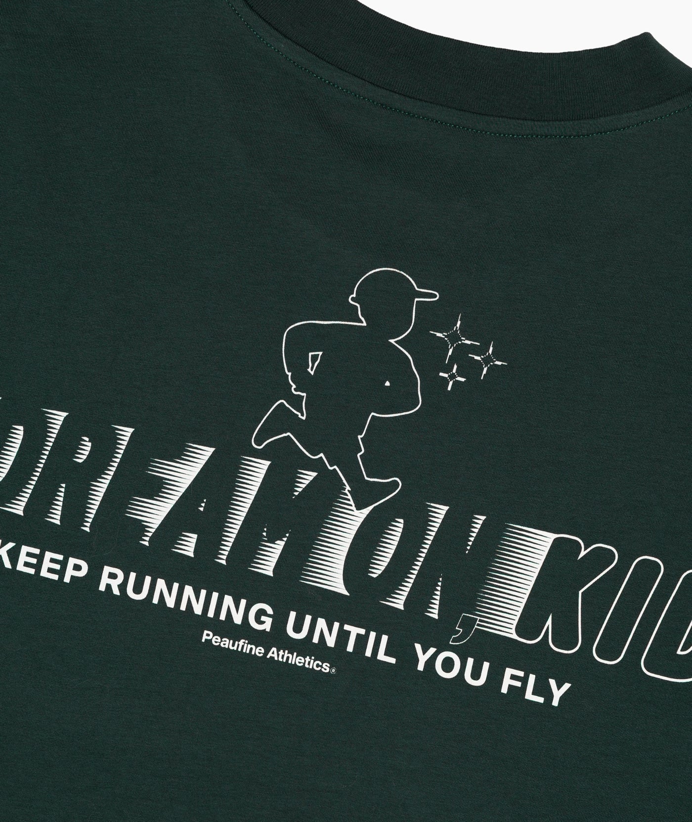 Peaufine Athletics - Oversize Organic T-shirt Dream On Kid - pine forest - Teeshirt Hommes