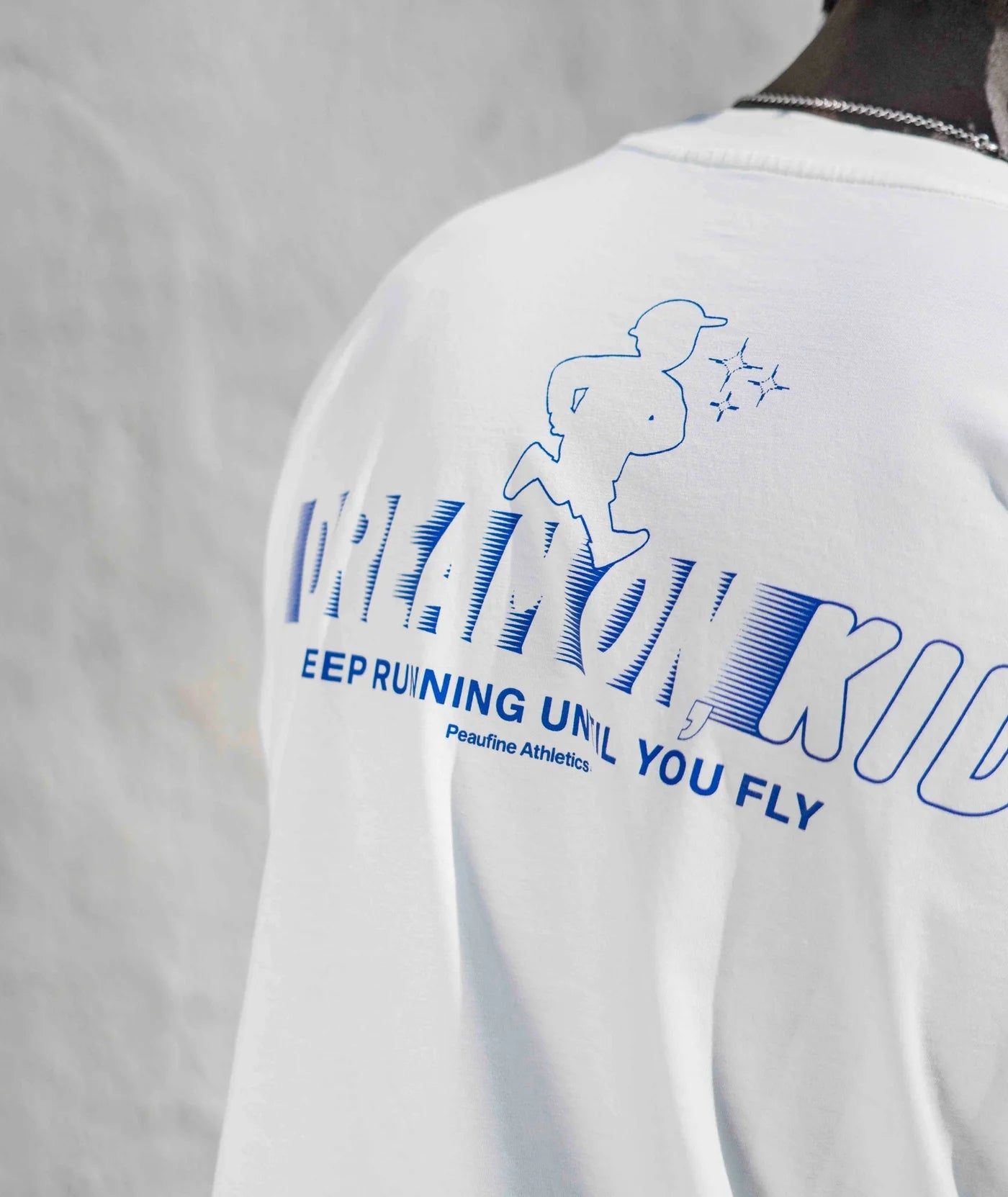 Peaufine Athletics - Oversize Organic T-shirt Dream On Kid - off white - Teeshirt Hommes