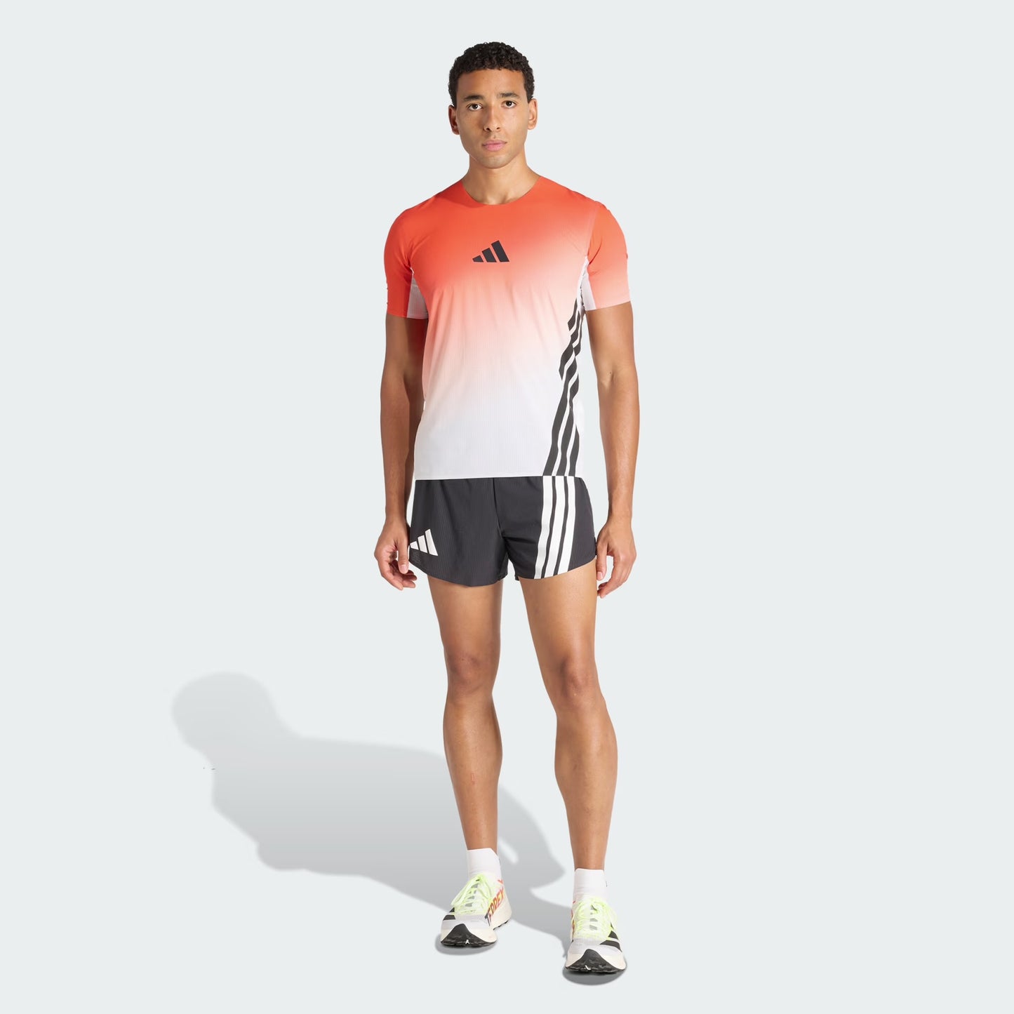 Adidas - Terrex Xperior Pro Tee - White / Semi Impact Orange - teeshirt running hommes