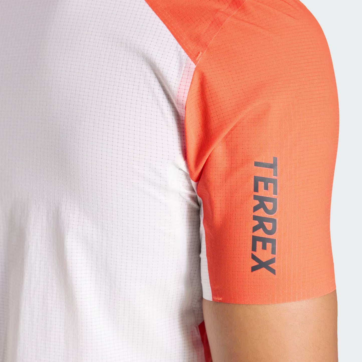 Adidas - Terrex Xperior Pro Tee - White / Semi Impact Orange - teeshirt running hommes
