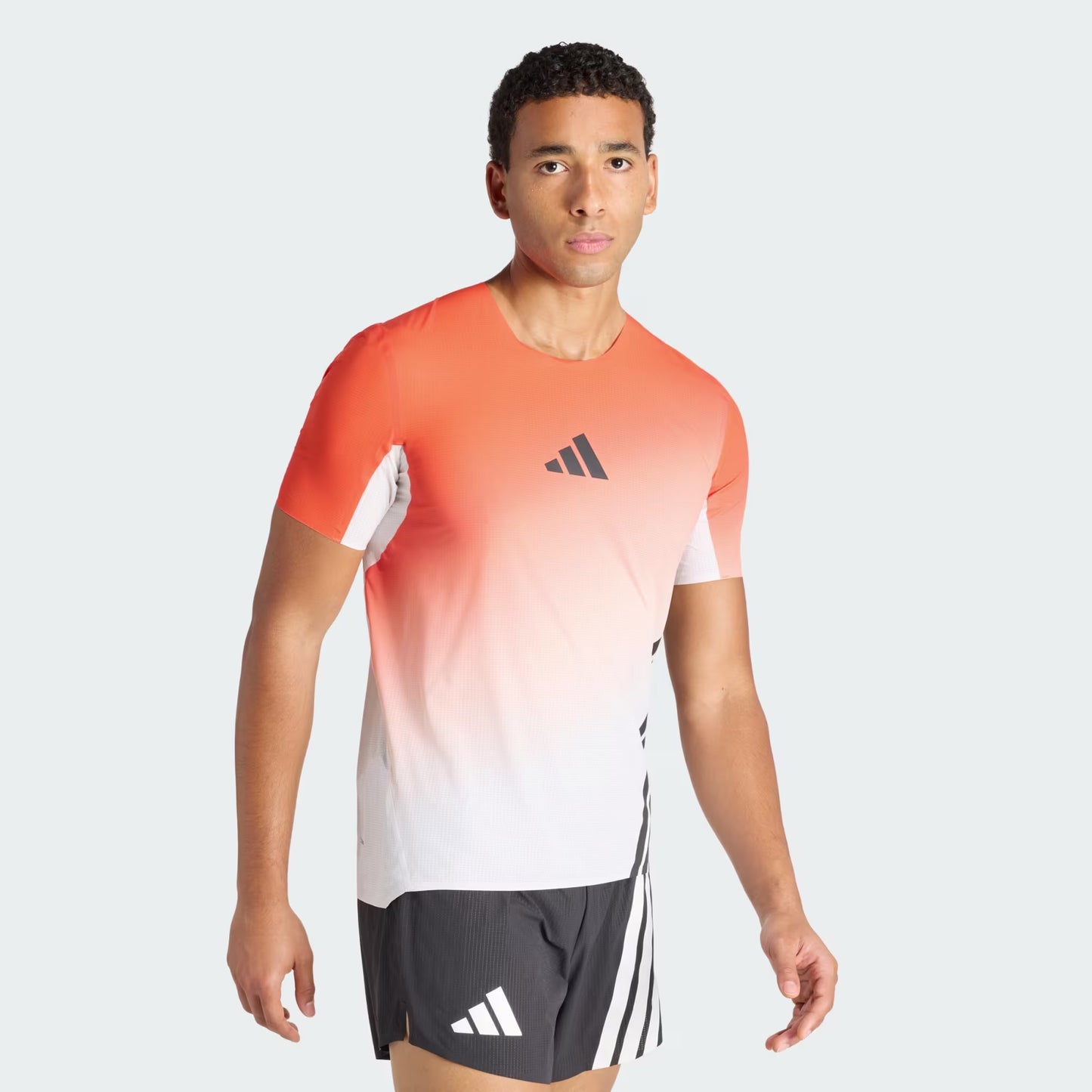 Adidas - Terrex Xperior Pro Tee - White / Semi Impact Orange - teeshirt running hommes