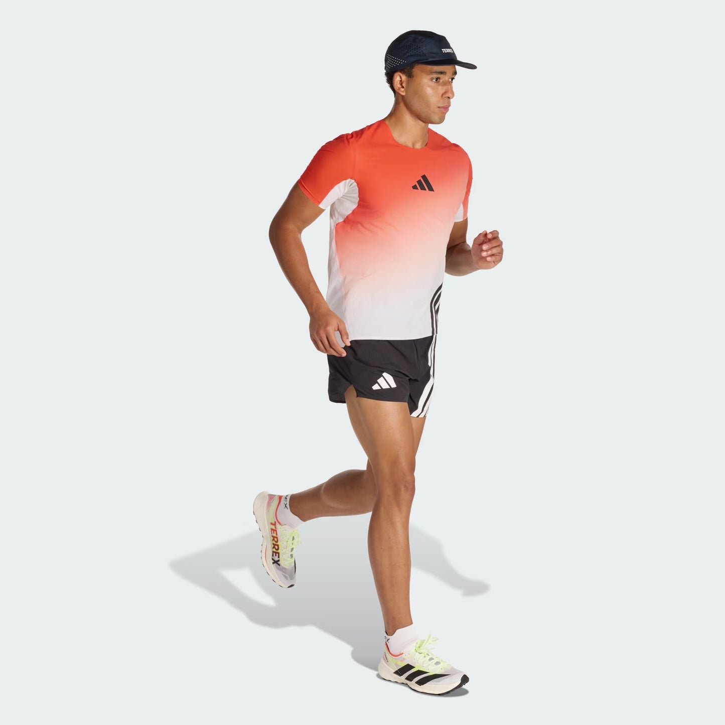 Adidas - Terrex Xperior Pro Tee - White / Semi Impact Orange - teeshirt running hommes