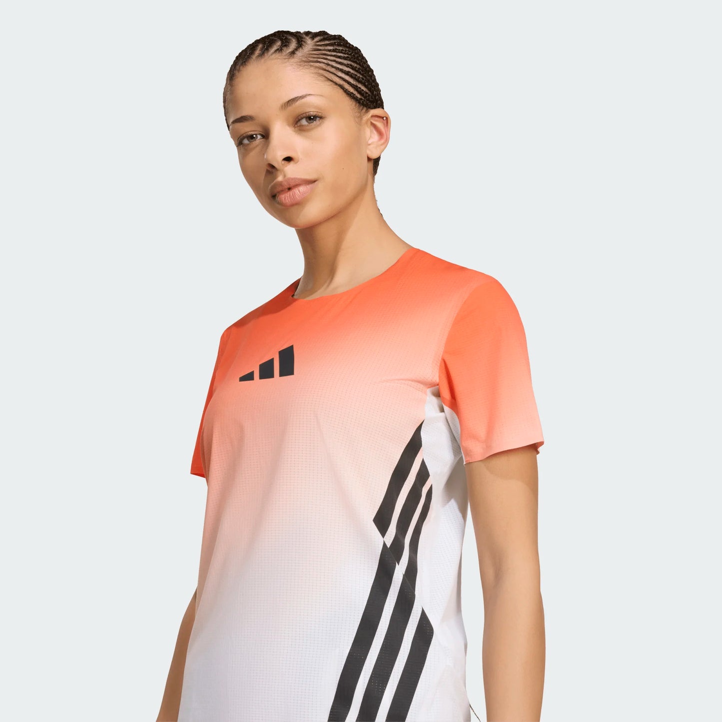 Adidas - Terrex Xperior Pro Tee - White / Semi Impact Orange - teeshirt running femmes