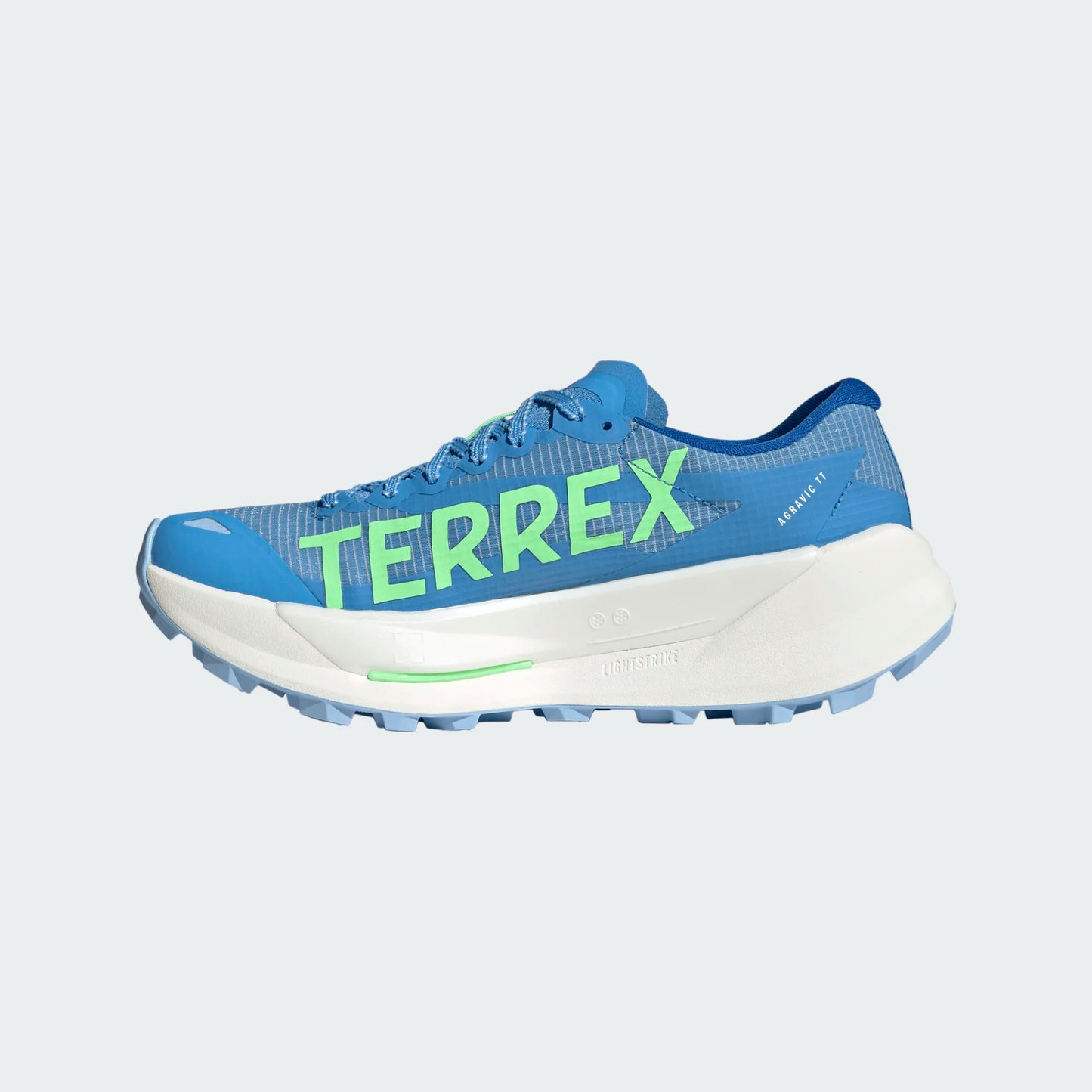 Adidas - Terrex Agravic TT  W - blue burst / dash grey / lime burst  - Chaussures Trail running femmes