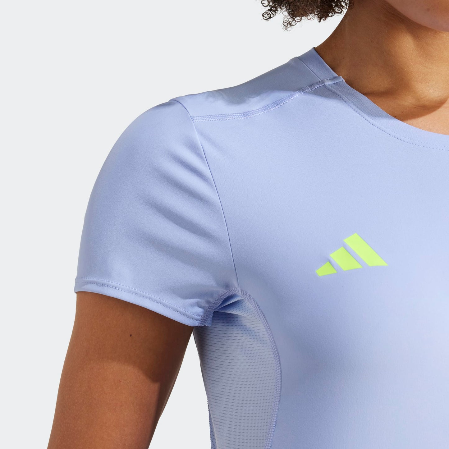 Adidas - Adizero Essentials Tee - blue spa - Teeshirt running femmes