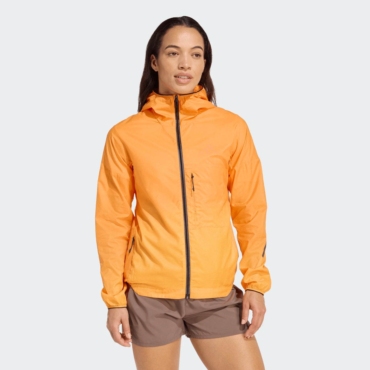 Adidas - Terrex Xperior Clima365 Light Windweave Jacket - Semi Impact Orange / Pure Tangerine - Veste running femmes