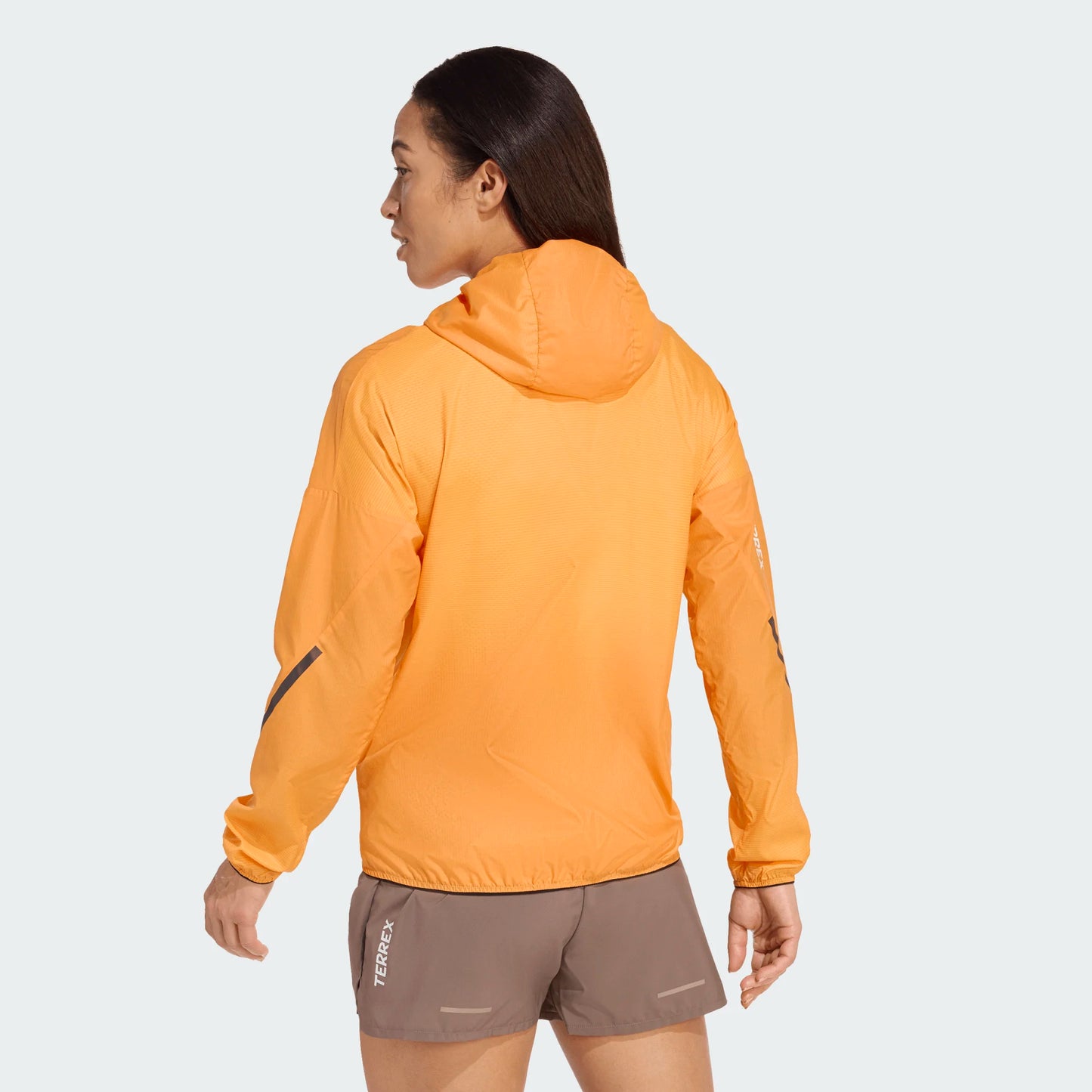 Adidas - Terrex Xperior Clima365 Light Windweave Jacket - Semi Impact Orange / Pure Tangerine - Veste running femmes