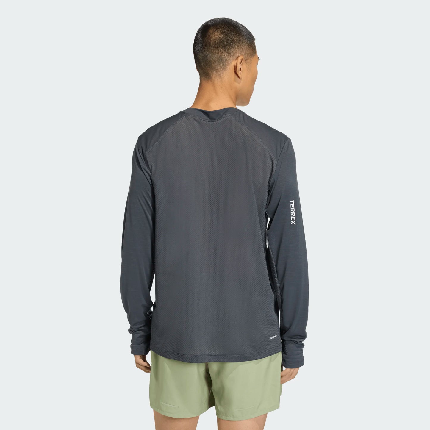 Adidas - Xperior LS Tee - carbon - teeshirt Running hommes