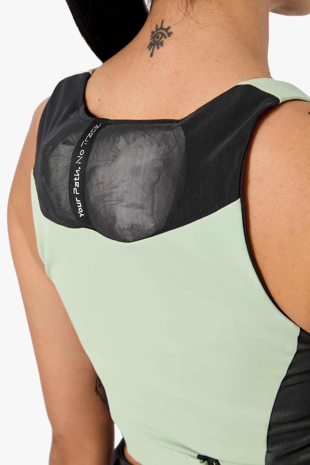 NNormal - Trail Crop Top 02 W Green - débardeur running femmes