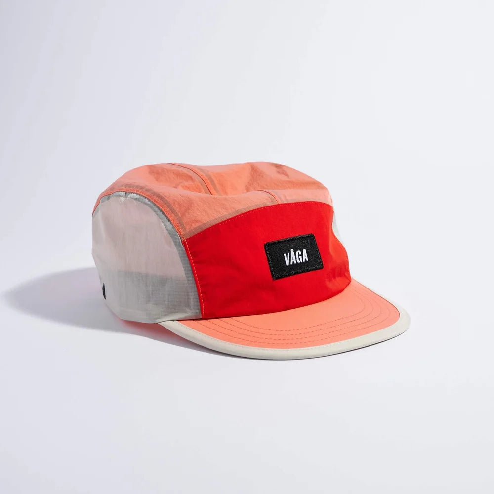 Våga - Pacer Cap - Flame Red / Coral / Dust Grey- casquette running unisexe