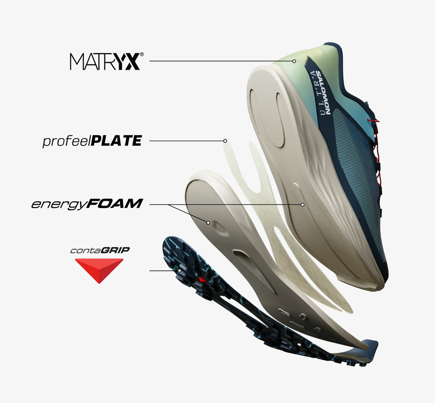 Salomon - S/LAB Ultra - Sage / Cameo Blue / Night Sky - Chaussures trail running hommes