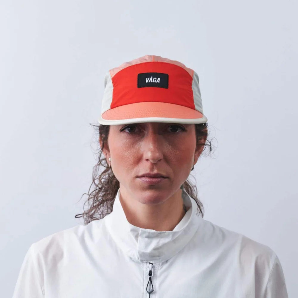 Våga - Pacer Cap - Flame Red / Coral / Dust Grey- casquette running unisexe