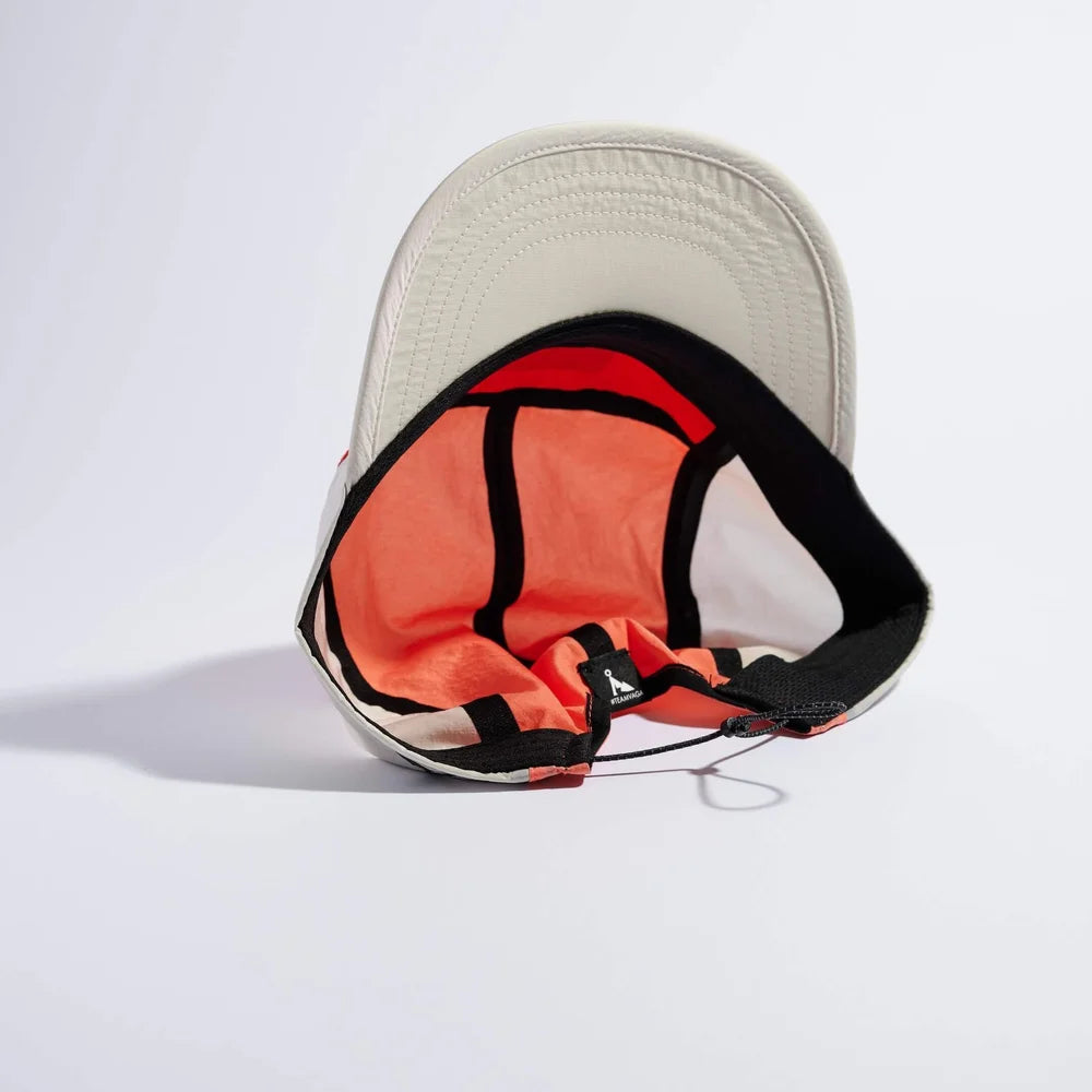 Våga - Pacer Cap - Flame Red / Coral / Dust Grey- casquette running unisexe