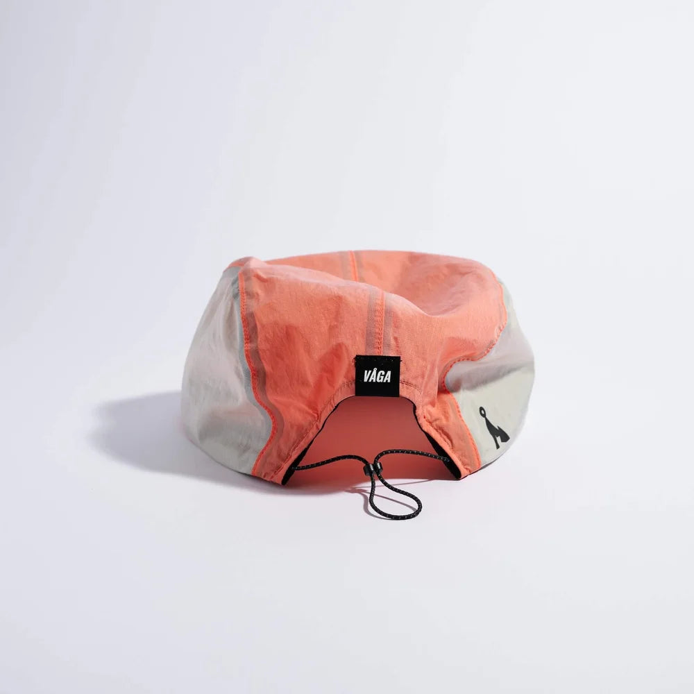Våga - Pacer Cap - Flame Red / Coral / Dust Grey- casquette running unisexe