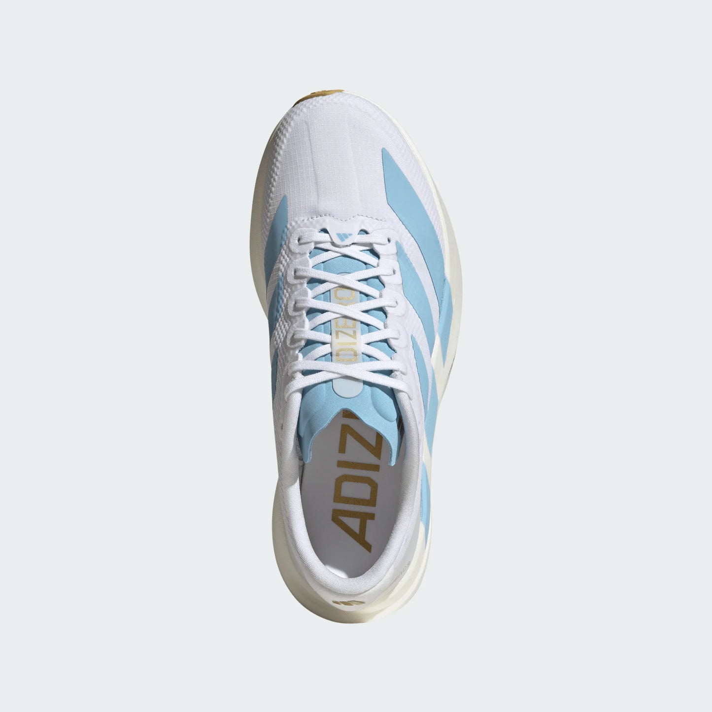 Adidas - Adizero Evo SL - Ftwr White/ Clear Blue/ Matte Gold - Chaussures running femmes