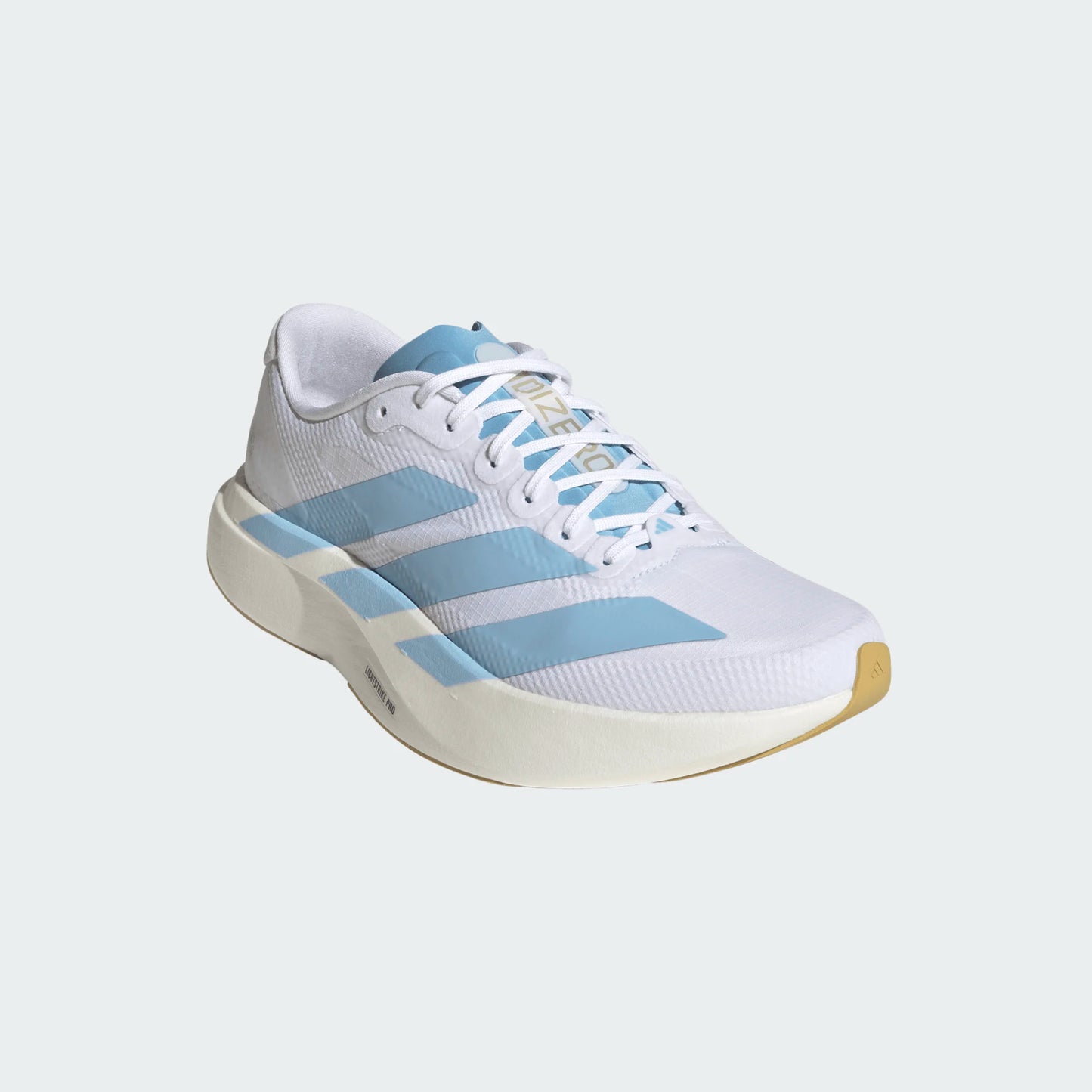 Adidas - Adizero Evo SL - Ftwr White/ Clear Blue/ Matte Gold - Chaussures running femmes
