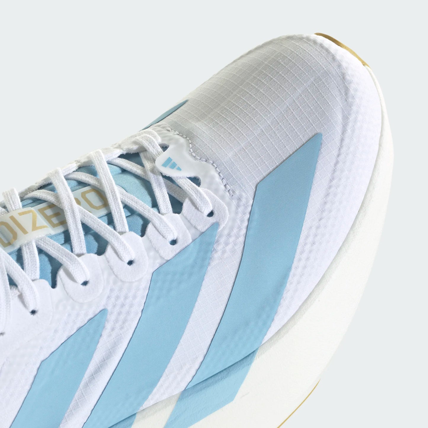 Adidas - Adizero Evo SL - Ftwr White/ Clear Blue/ Matte Gold - Chaussures running femmes