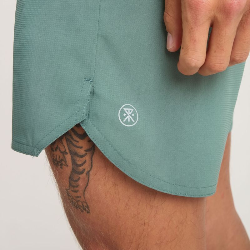 Roark Run Amok - Baja Shorts 5" - slate green - Short running hommes