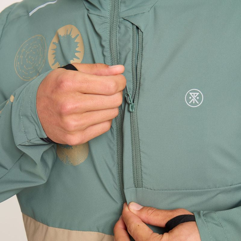 Roark Run Amok - Secondwind 3.0 Jacket Packable - slate green 2 - veste running hommes