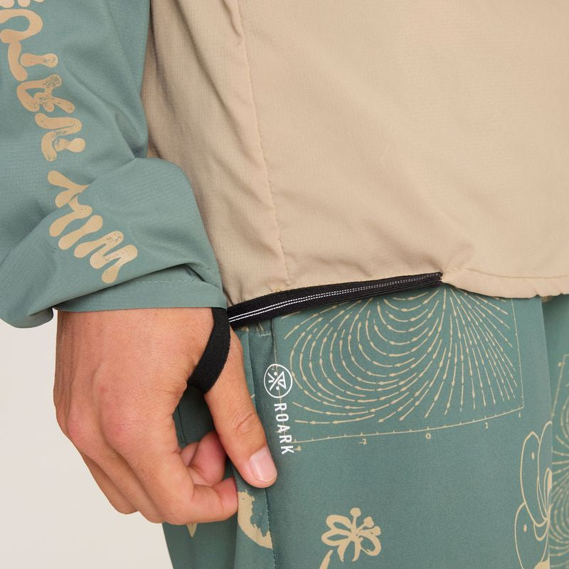 Roark Run Amok - Secondwind 3.0 Jacket Packable - slate green 2 - veste running hommes