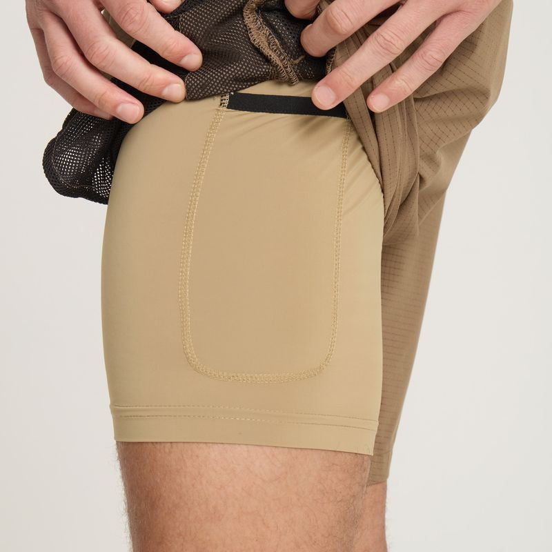 Roark Run Amok - Bommer 7" Shorts - mushroom  - Short running hommes