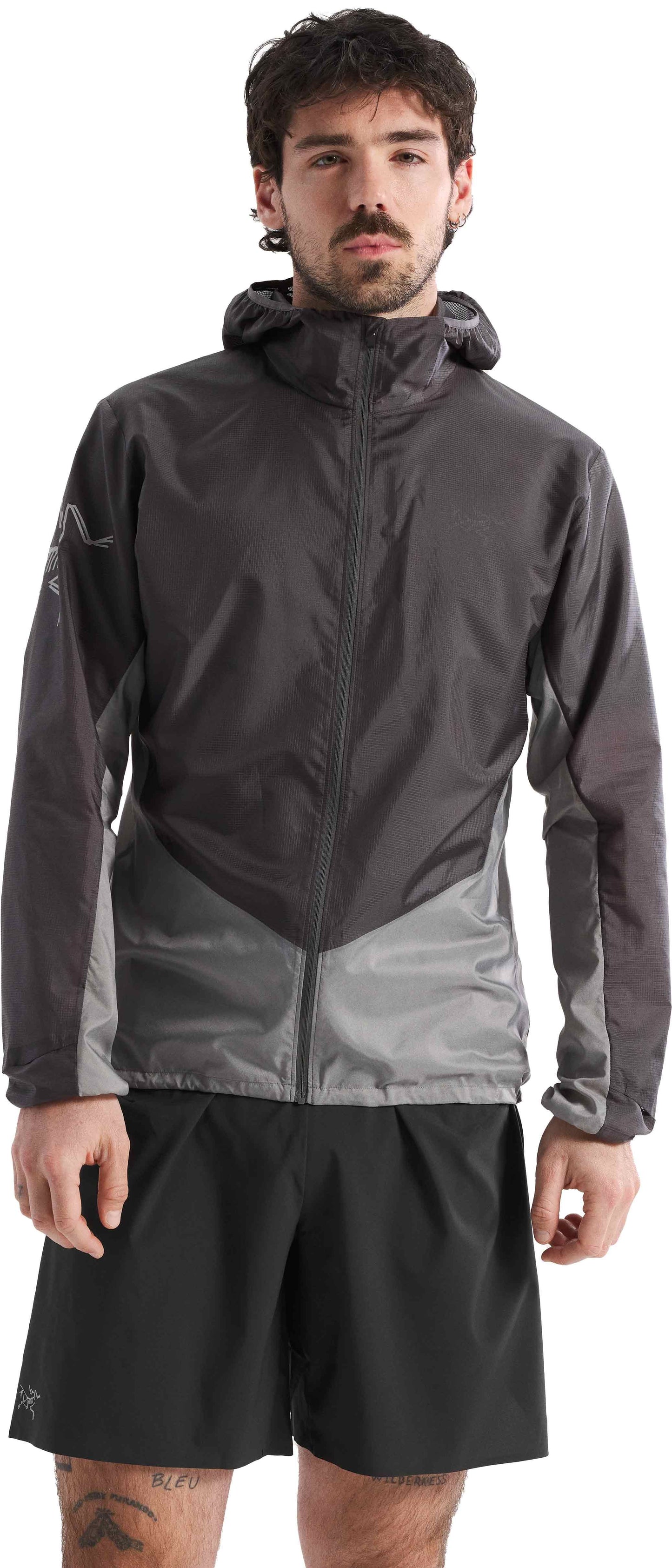 Arc’teryx - Norvan Windshell Hoody - cloud / void - veste running hommes