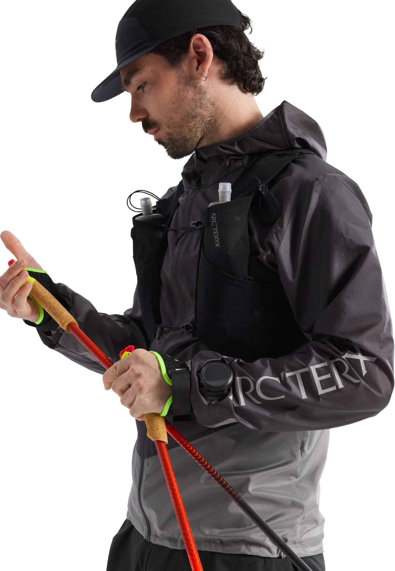 Arc’teryx - Norvan Windshell Hoody - cloud / void - veste running hommes