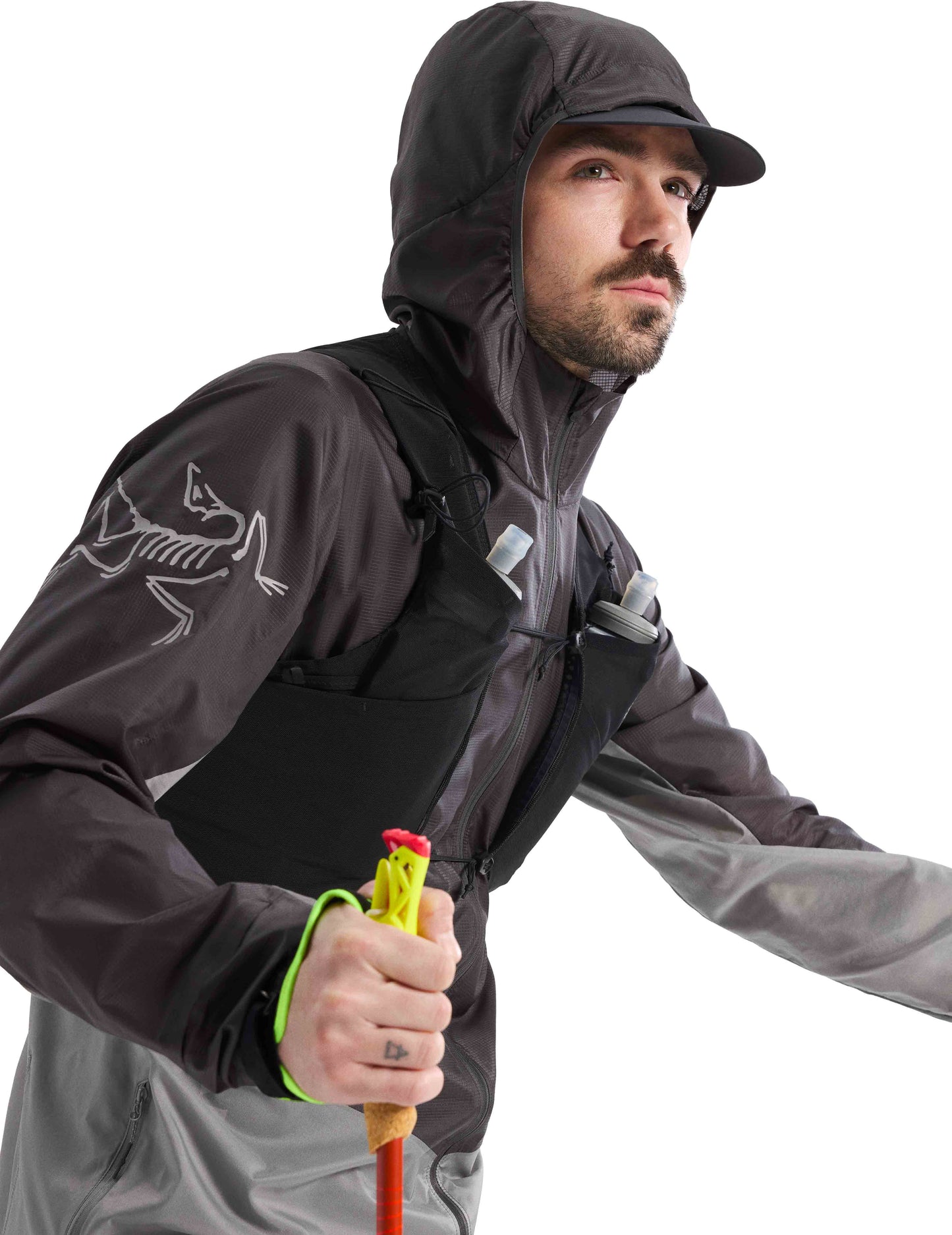 Arc’teryx - Norvan Windshell Hoody - cloud / void - veste running hommes