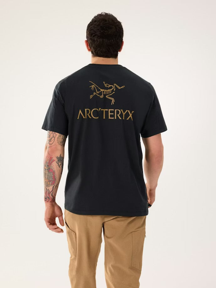 Arc’teryx - Kragg SL Cotton Bird Word SS Tee - 24K black - Teeshirt hommes