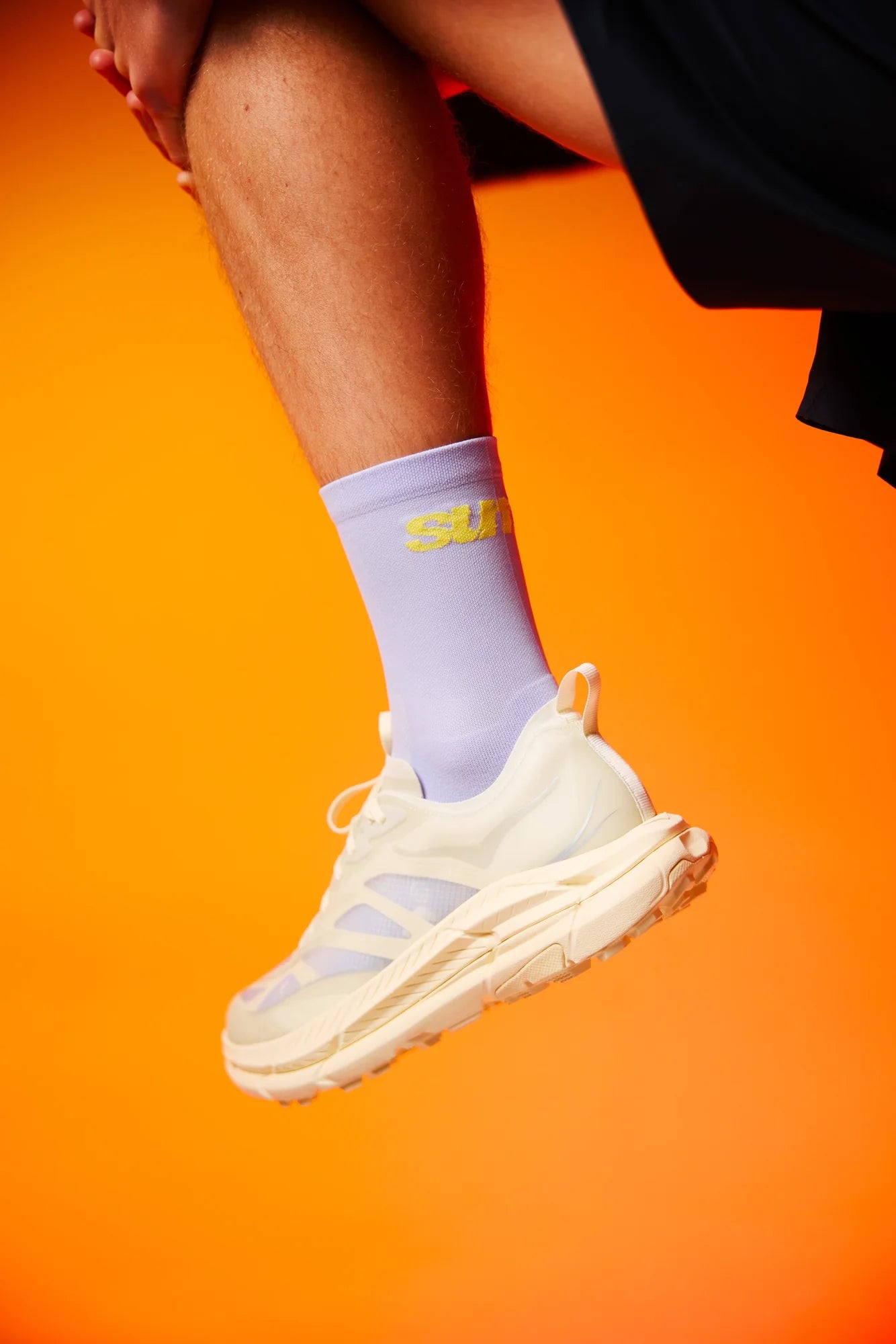 Sums Club - All Seasons Socks - lilac / yellow - Chaussettes Running unisexe