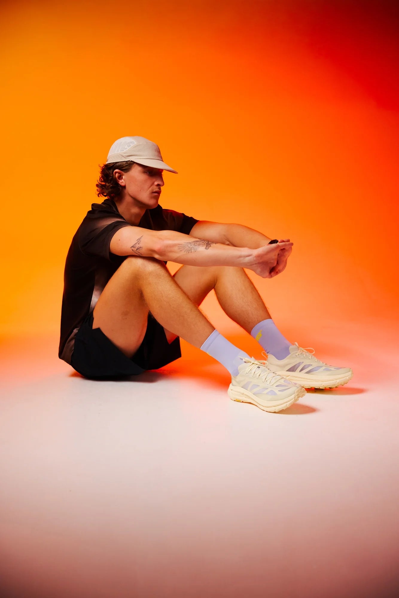 Sums Club - All Seasons Socks - lilac / yellow - Chaussettes Running unisexe