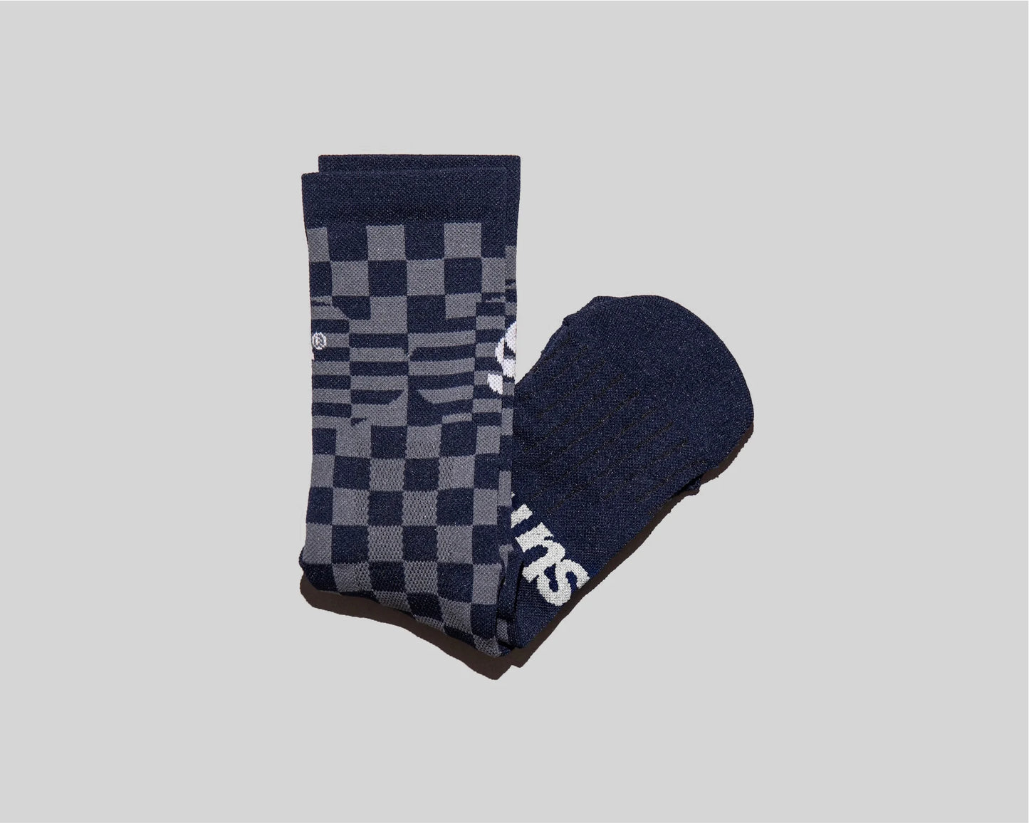 Sums Club - Checkers Socks - navy - Chaussettes Running unisexe