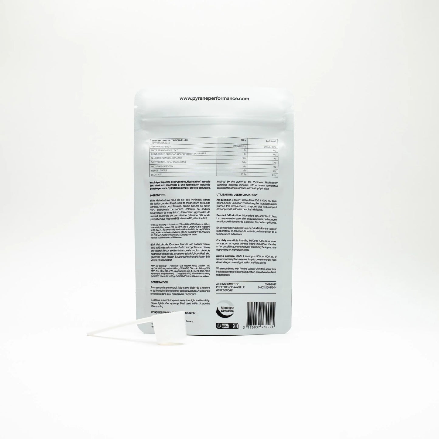 Pyrène Performance® - Hydratation® Citron Vert - Poudre d'électrolytes