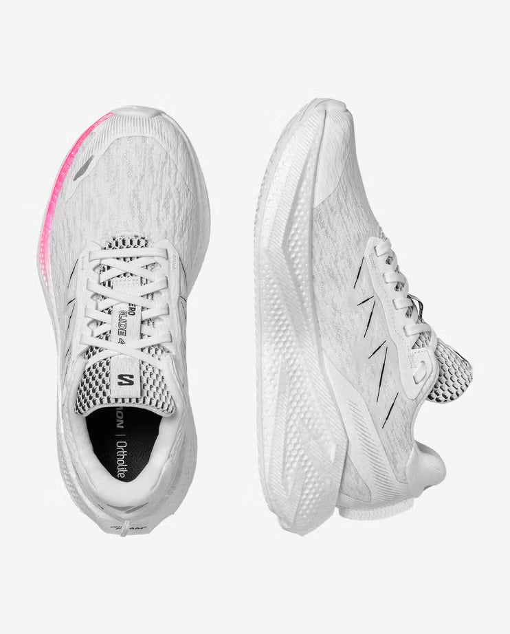 Salomon - Aero Glide 4 - white / white / black - Chaussures running femmes