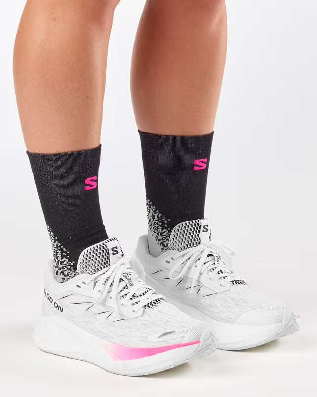 Salomon - Aero Glide 4 - white / white / black - Chaussures running femmes