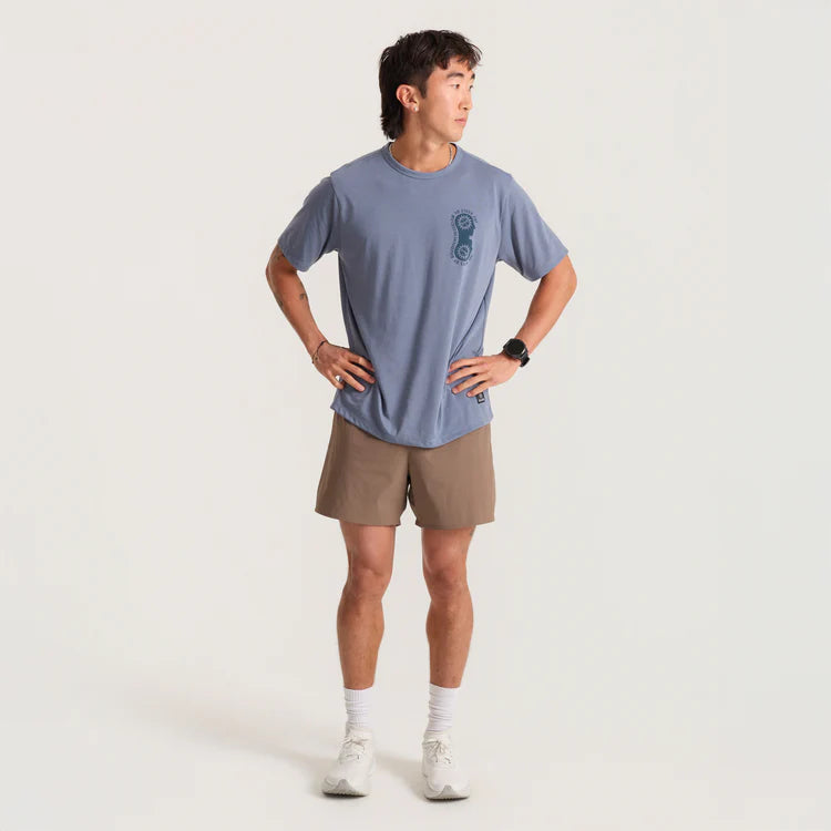 Roark Run Amok - Mathis Active SS Tee - neptune - teeshirt running hommes