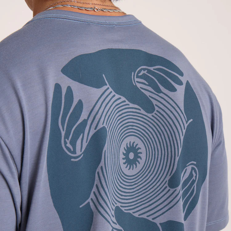 Roark Run Amok - Mathis Active SS Tee - neptune - teeshirt running hommes